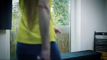 Hot Austrian MILF in leggings getting fucked deep in the ass and deep in the throat